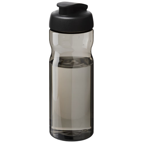 Bouteille sport personnalisée 650 ml H2O Active® Base Tritan™ Charbon et Noir